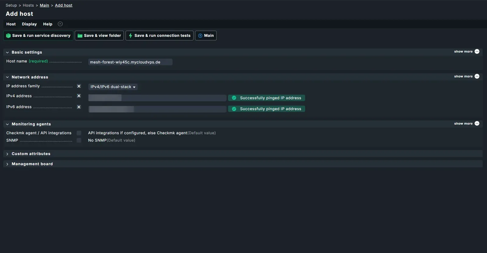 Host in Checkmk anlegen