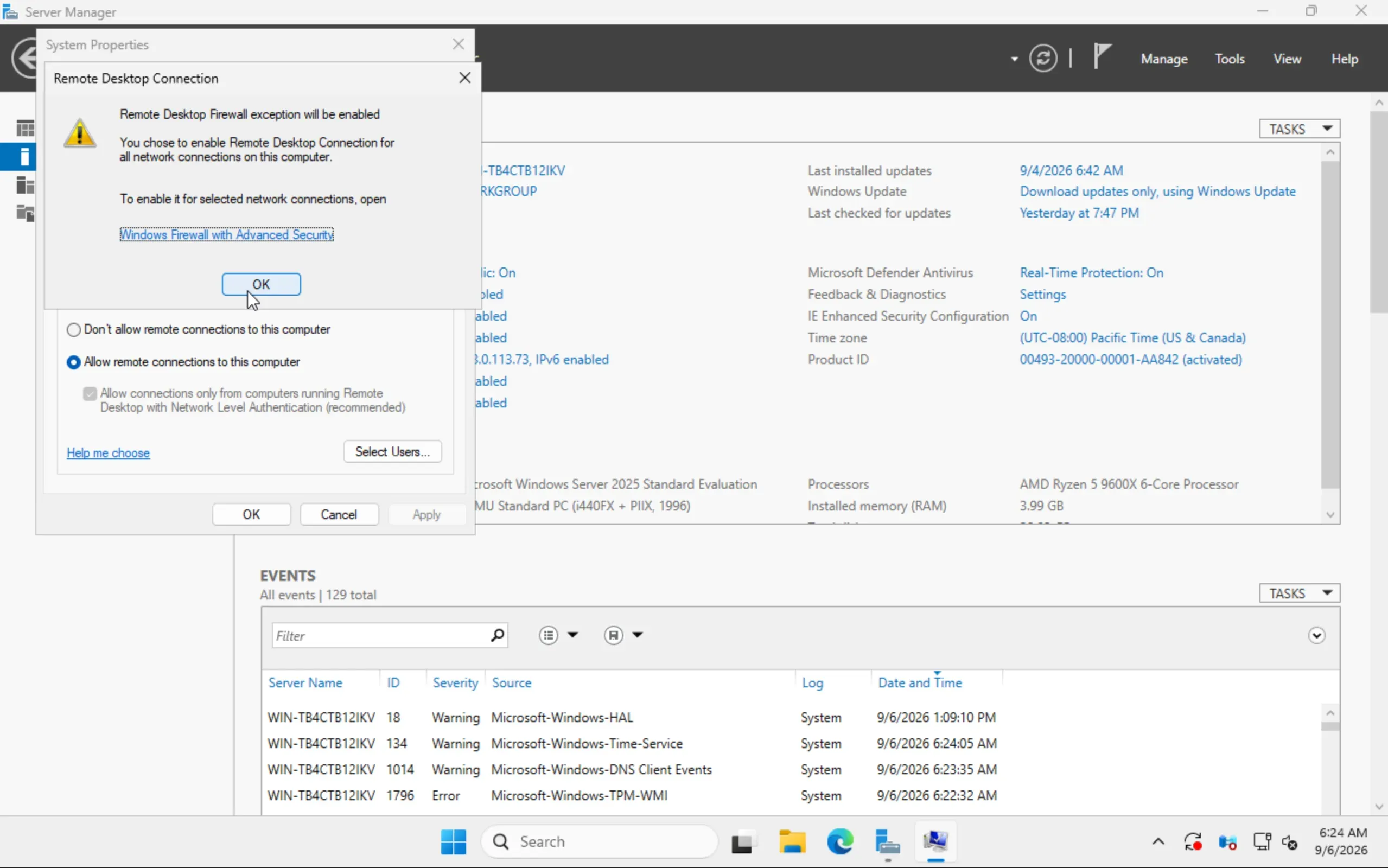 Windows legt die Firewall-Ausnahme selbst an